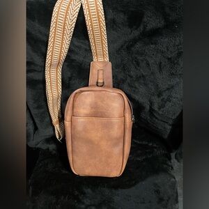 Brown Leather Sling Bag